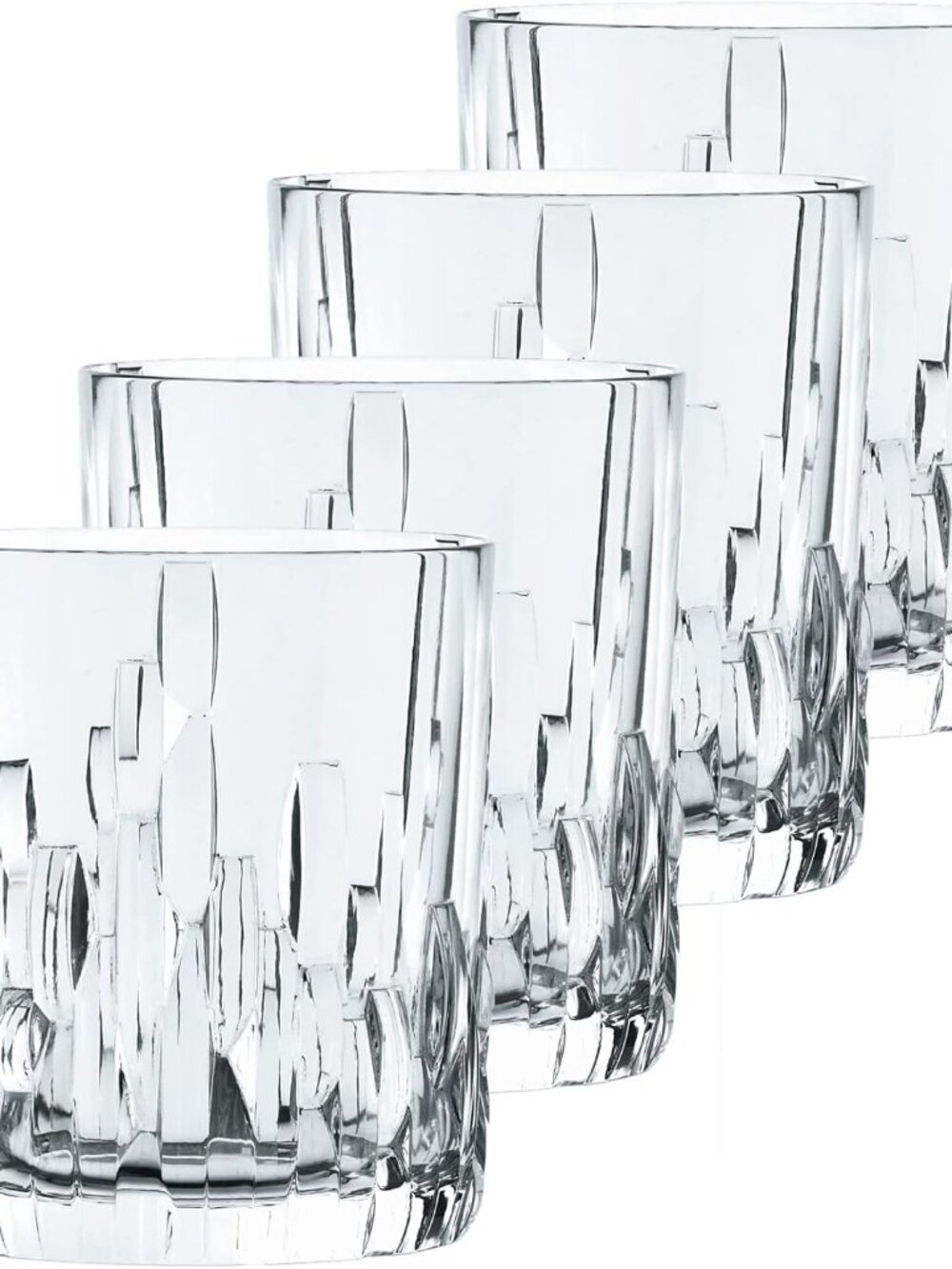 NEW Box Nachtmann Riedel Shu Fa series Whiskey Tumbler Set of 4, Clear Crystal